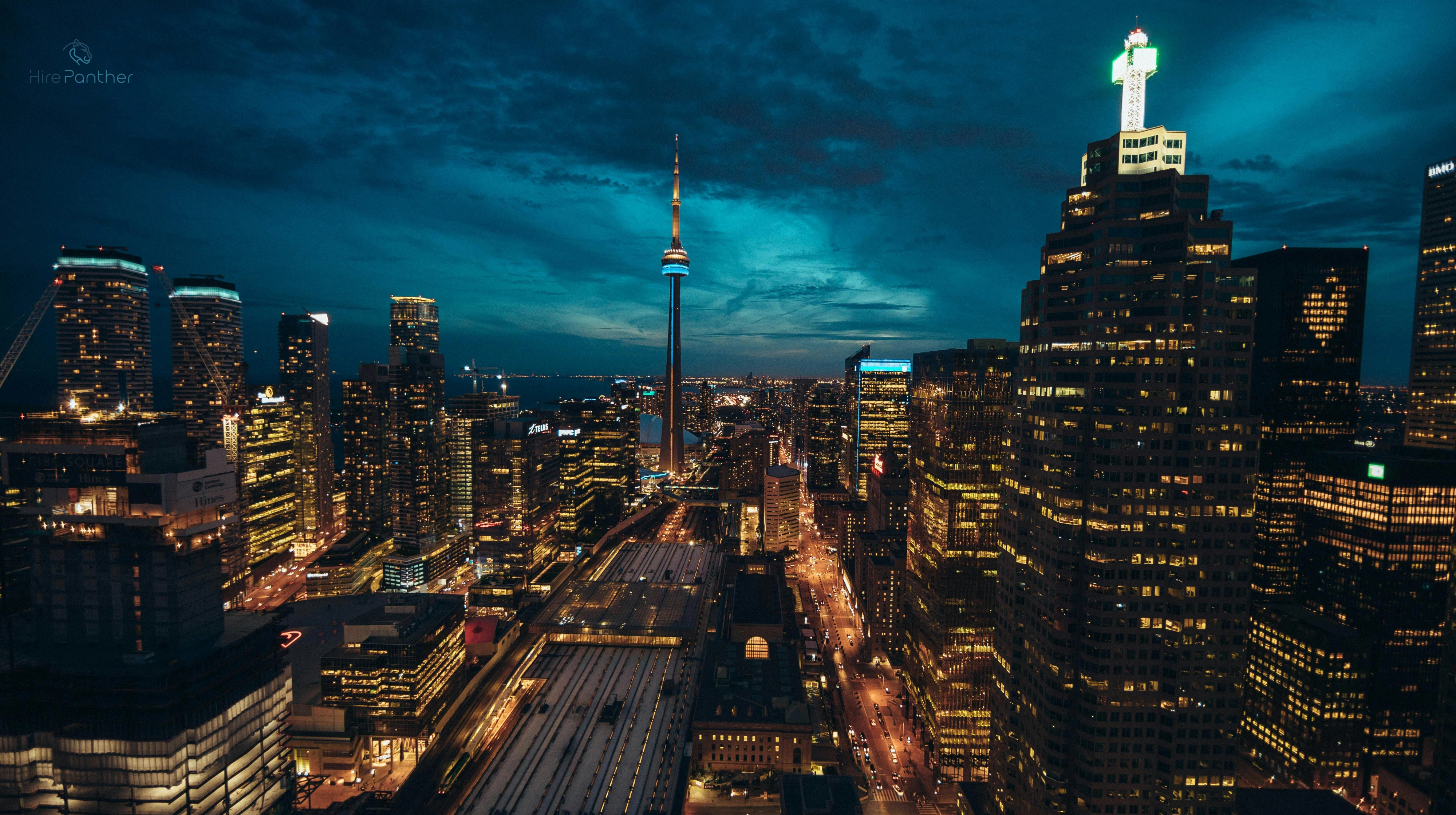 Toronto, top gig city in Canada Toronto skyline panoramic view
